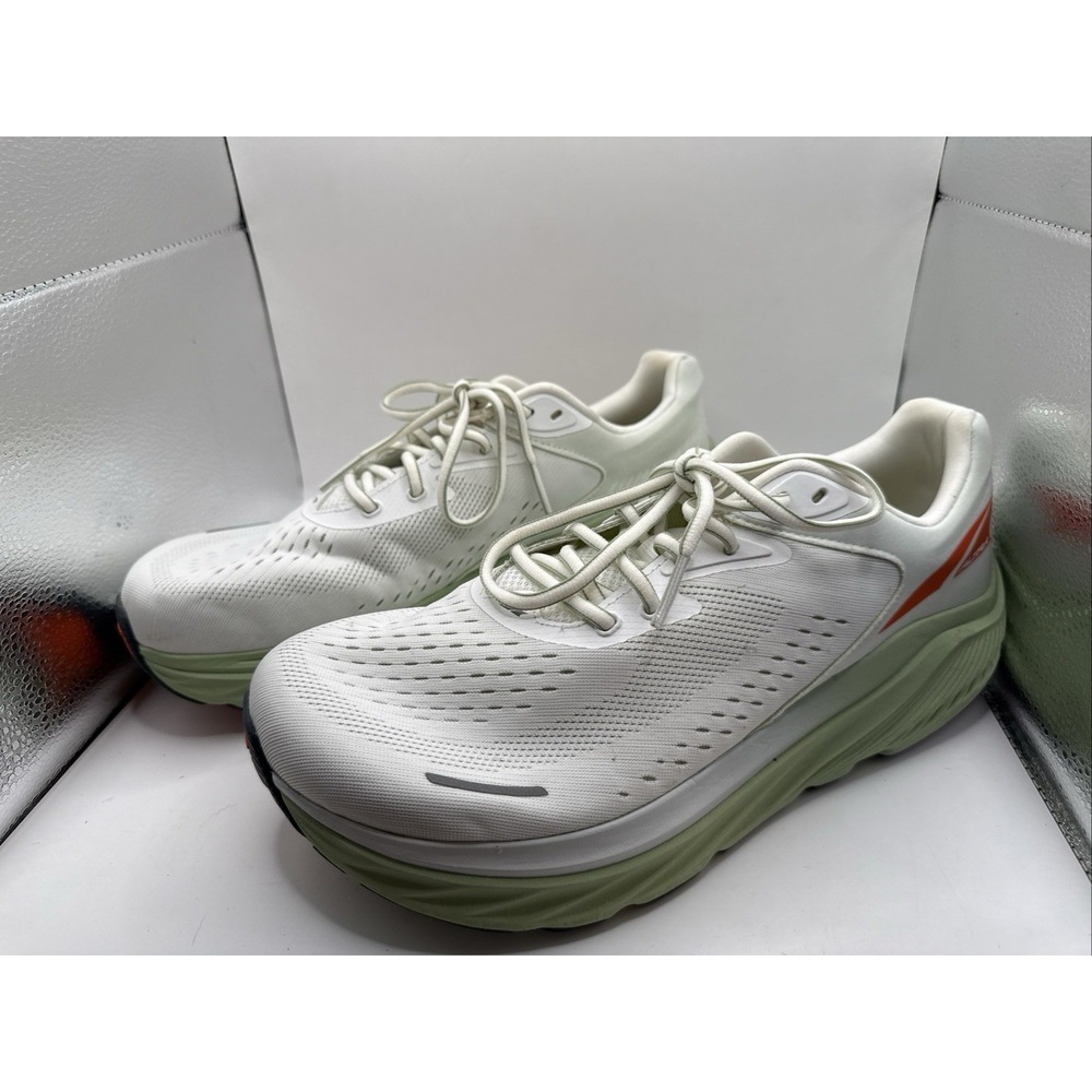 Altra Via Olympus 2 Running Shoes Mens Size 12 M Sneakers White & Green EUC - Picture 3 of 9